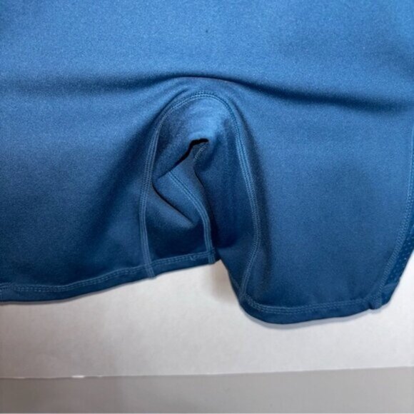 Fabletics Women’s Teal Blue Sleeveless Athletic Romper Small Short Onesis Lounge - Picture 7 of 11